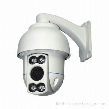 720P HD IP High-speed 4-inch Outdoor Dome Camera with H.264, Onvif, 50m IR Distance